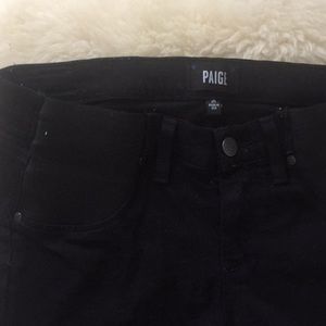 Paige denim black maternity jeans